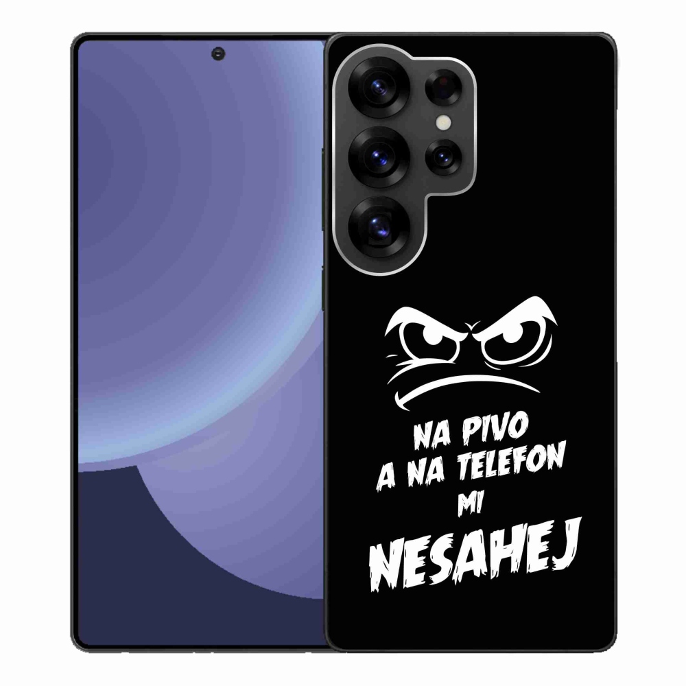 Gél borítás mmCase Samsung Galaxy S25 Ultra - sör motívum 2 fekete háttérrel