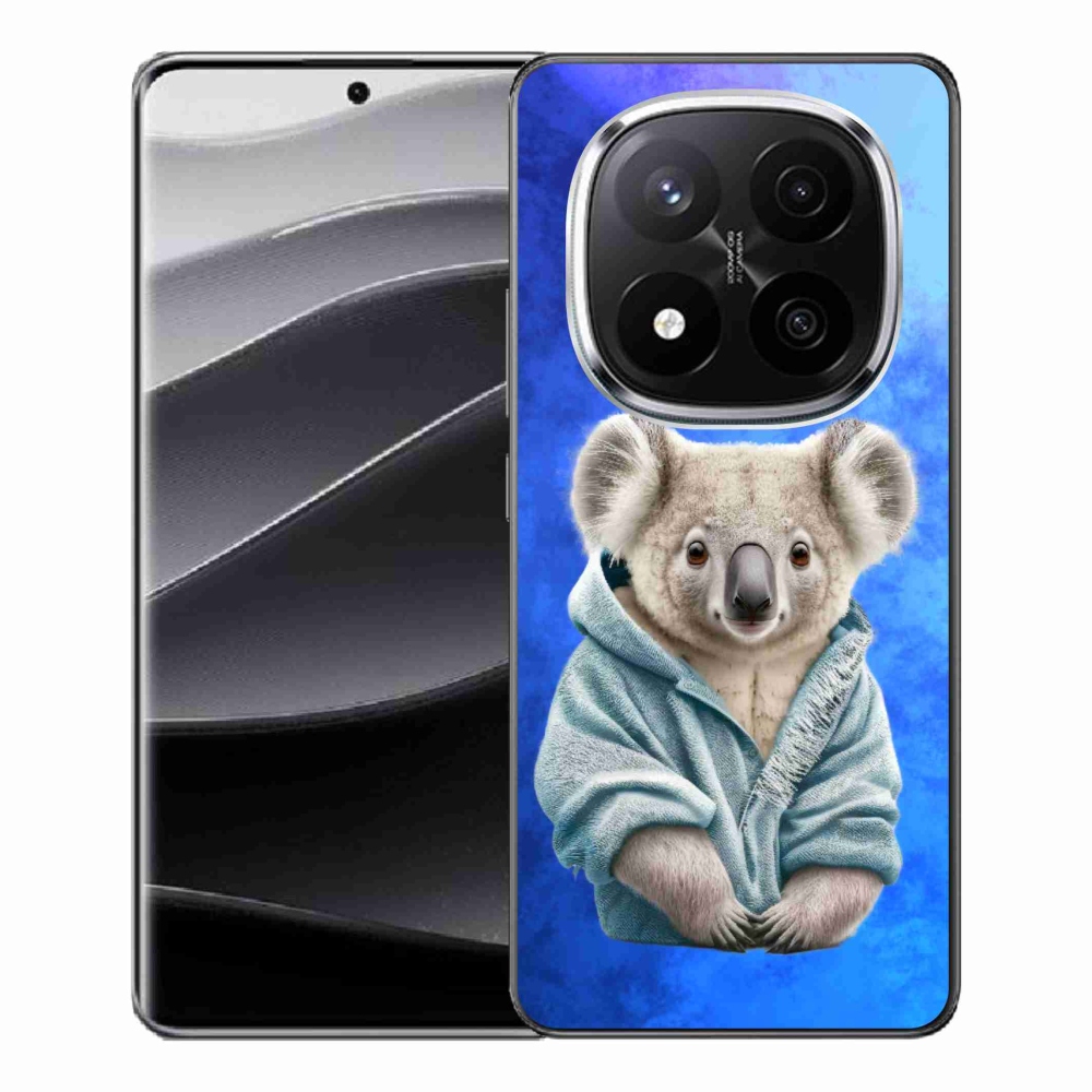 Zselés borítás mmCase a Xiaomi Redmi Note 14 Pro+ 5G számára - koala pulóverben