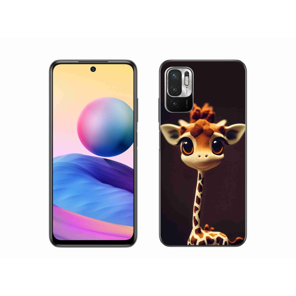 Gél borítás mmCase a Xiaomi Redmi Note 10 5G-hez - kis zsiráf