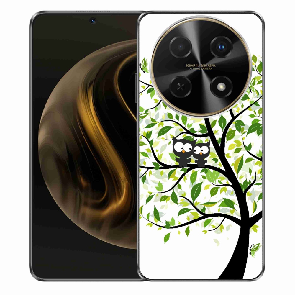 Gél borító mmCase a Huawei Nova 12i készülékhez - baglyok a fán