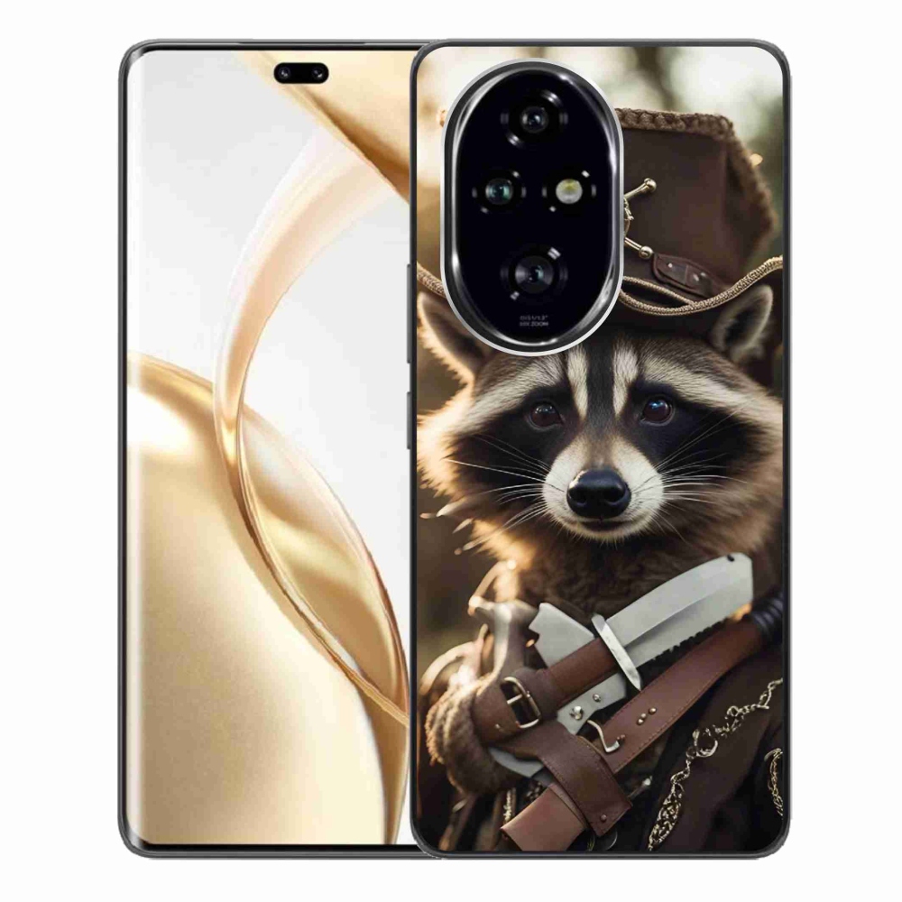 Zselés borítás mmCase a Honor 200 Pro 5G számára - mosómedve egyenruhában