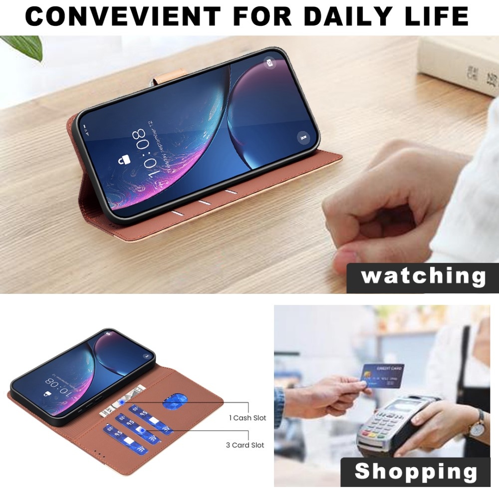 BNF DUO könyvtáska Samsung Galaxy A36 5G - barna