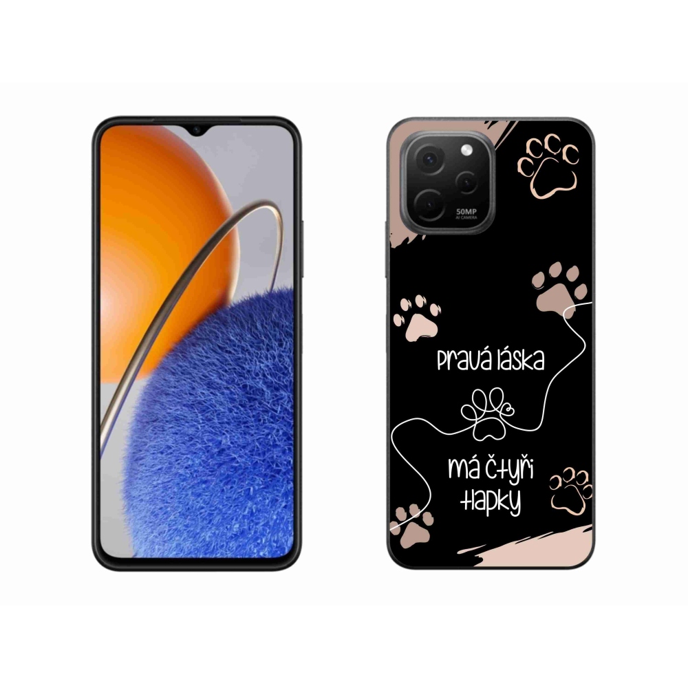 Gél borítás mmCase a Huawei Nova Y61 készülékhez - kutya motívum 1 fekete háttér