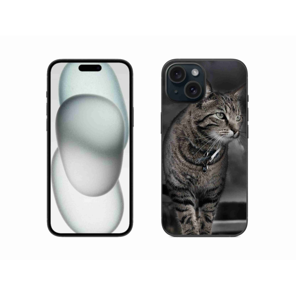 Zselés borítás mmCase iPhone 15-hez - macska