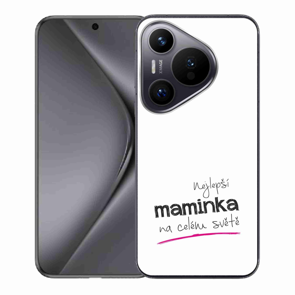 Gél borító mmCase a Huawei Pura 70 - legjobb anya 4 fehér háttérrel