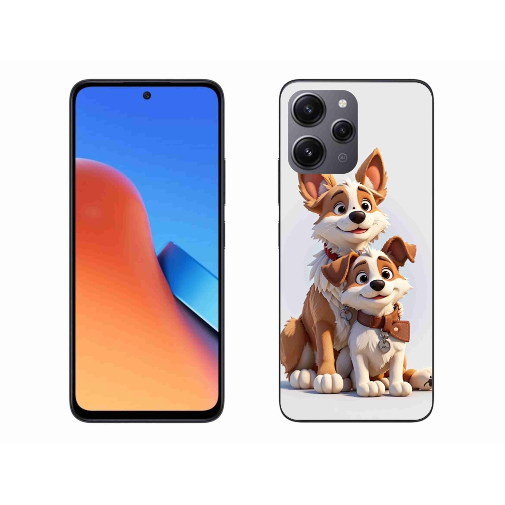Gél borítás mmCase a Xiaomi Redmi 12-hez - kutyák rajzolása