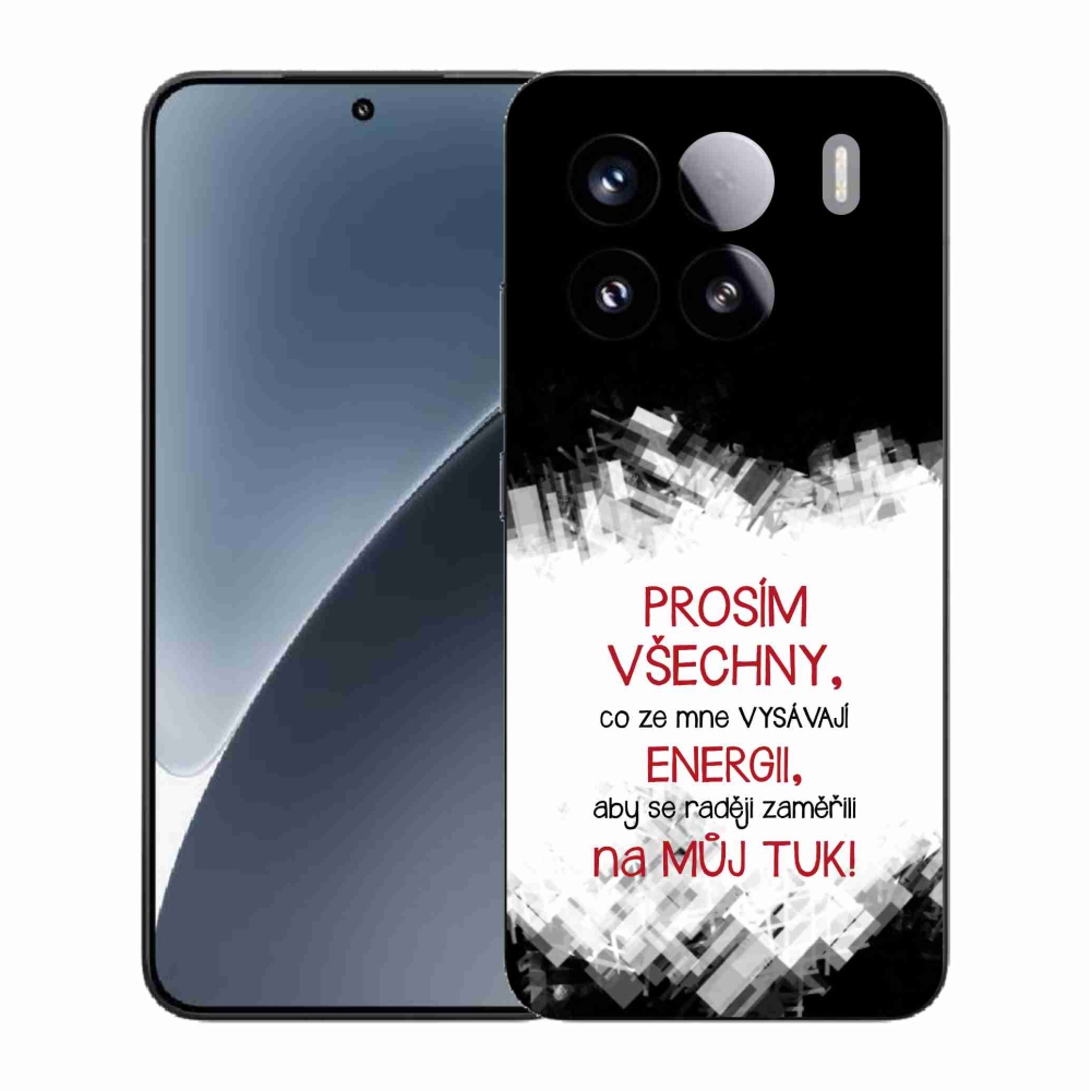 Gél borító mmCase a Xiaomi 15 - vicces szöveg 1 piros