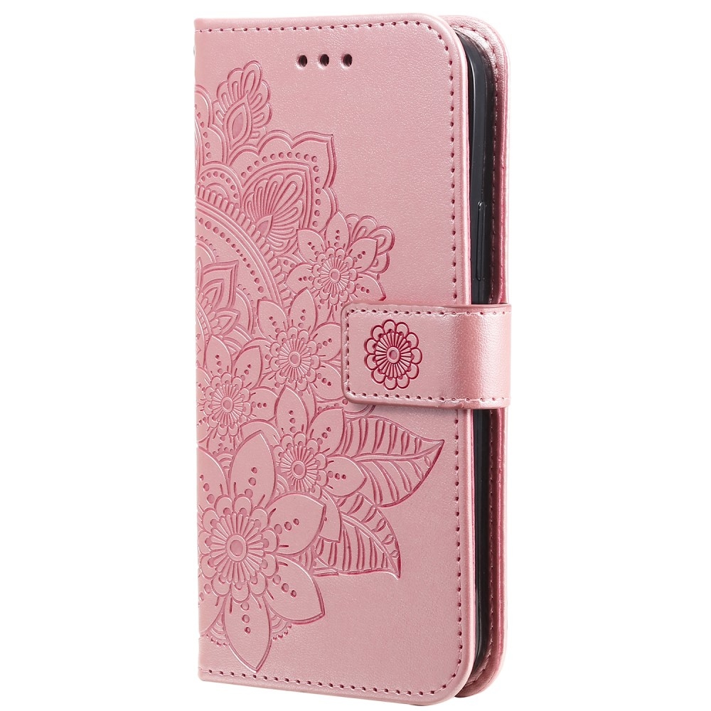 Mandala könyvtáska a Realme C67 készülékhez - rózsaszín