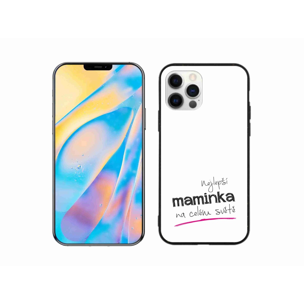 Gél borítás mmCase iPhone 12 készülékhez - legjobb anya 4 fehér háttér