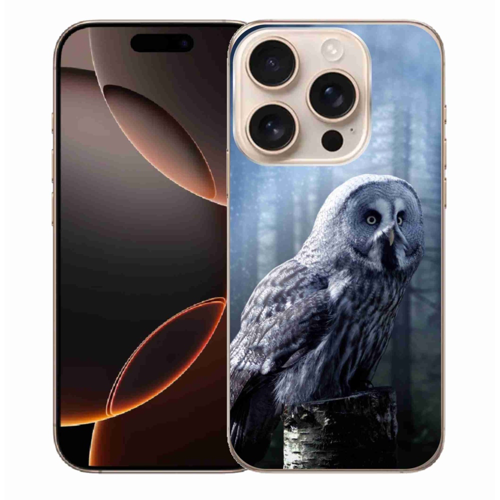 Zselés borítás mmCase iPhone 16 Pro Max készülékhez - bagoly