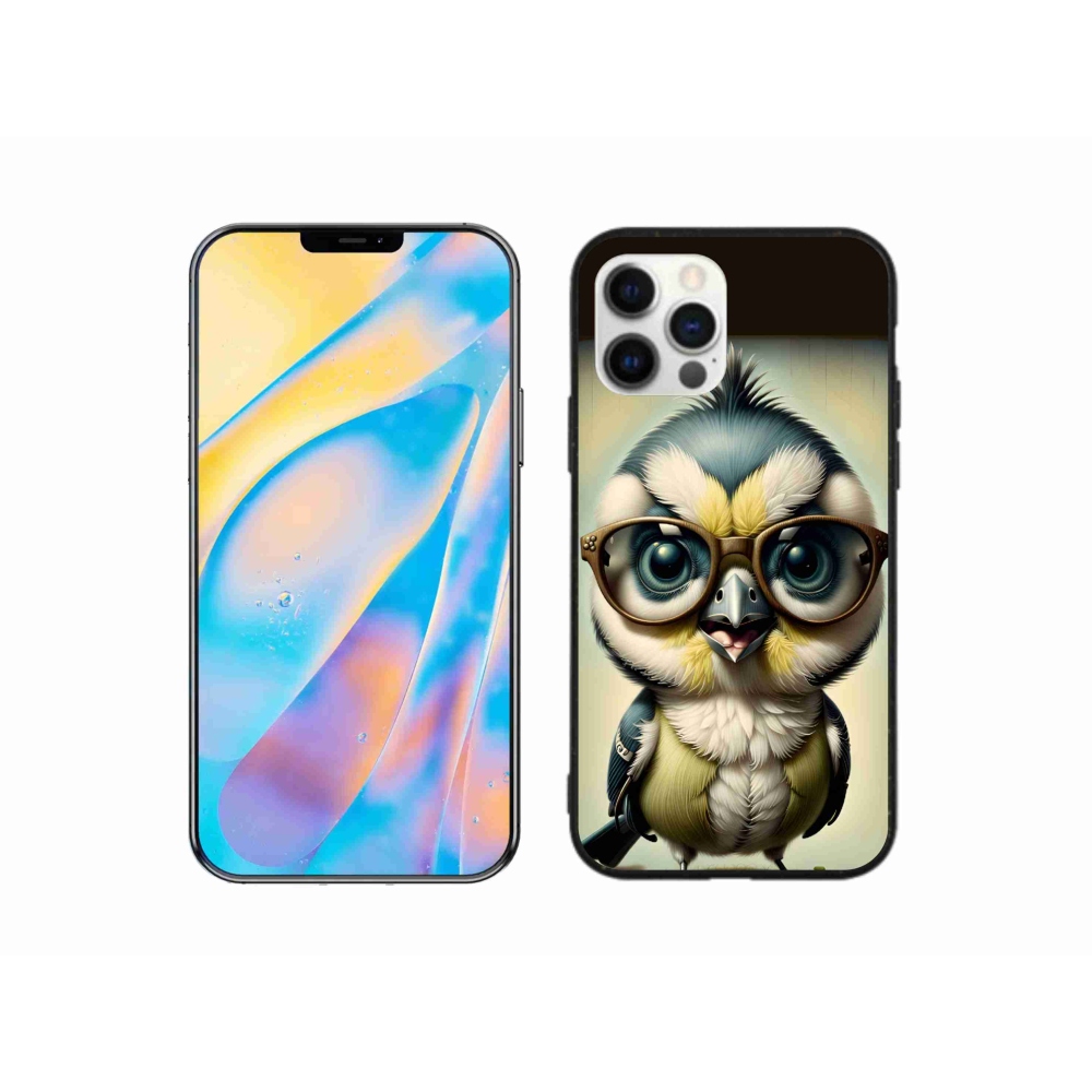 Zselés borítás mmCase iPhone 12 készülékhez - kölyök szemüveggel