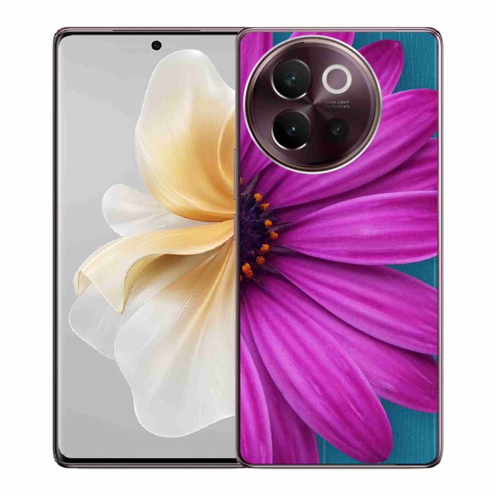 Gél tok mmCase a Vivo V40 Lite 5G készülékhez - lila margaréta