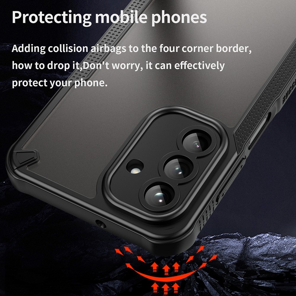 Fagyasztott tartós borítás Samsung Galaxy A26 5G készülékhez - fekete