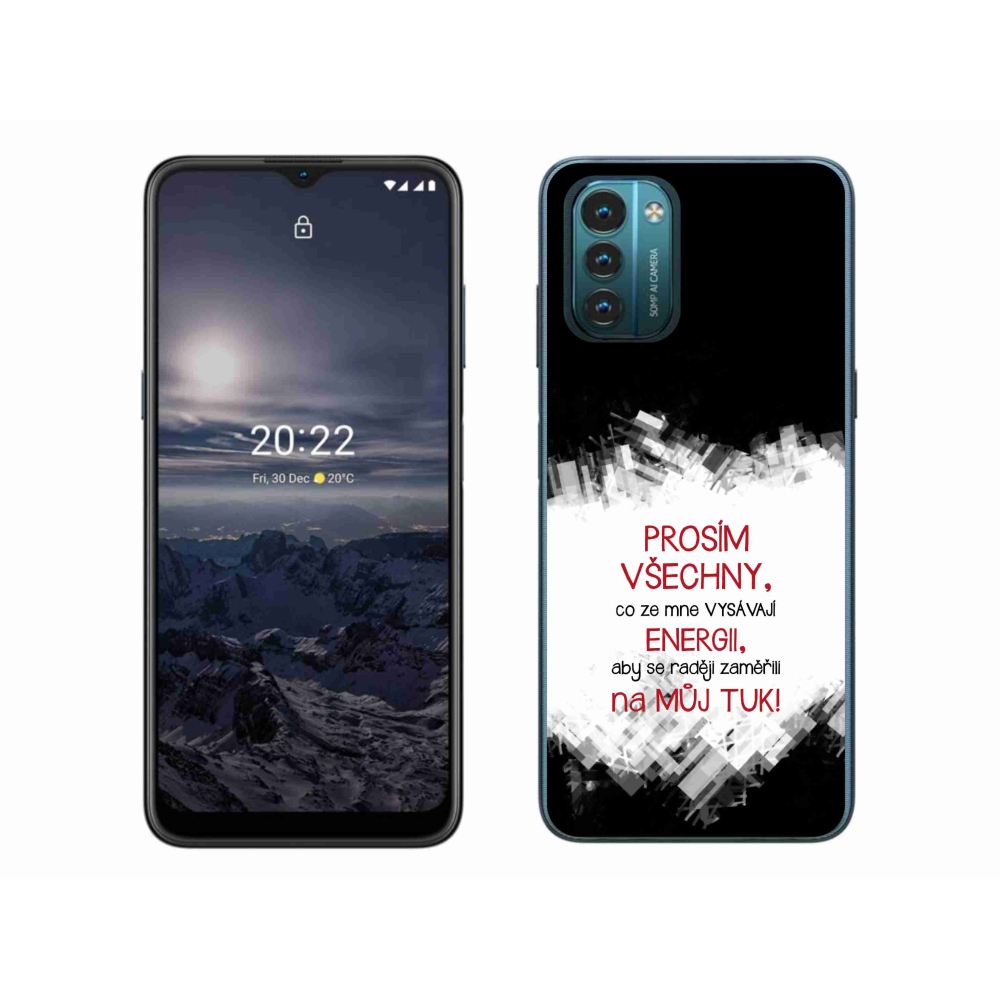 Zselés borító mmCase a Nokia G11/G21 készülékhez - vicces szöveg 1 piros