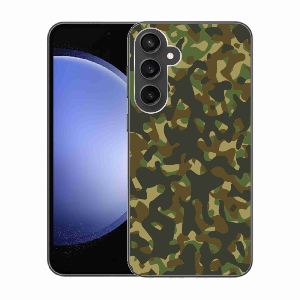 Zselés borítás mmCase Samsung Galaxy S23 FE készülékhez - terepszínű minta 1