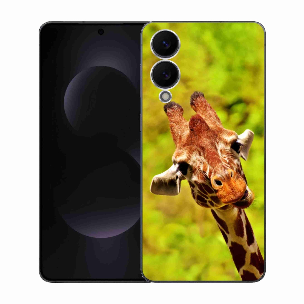 Zselés borítás mmCase Samsung Galaxy S25 Edge készülékhez - zsiráf