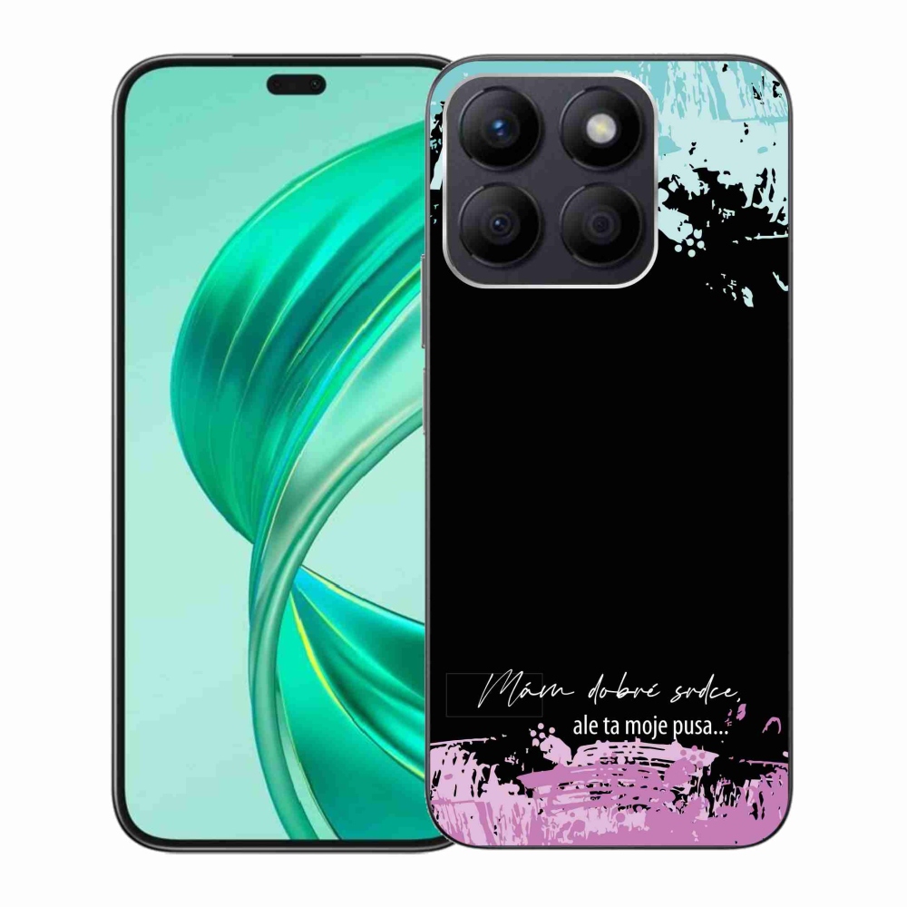 Gél borító mmCase a Honor X8b készülékhez - vicces szöveg 3 fekete háttérrel