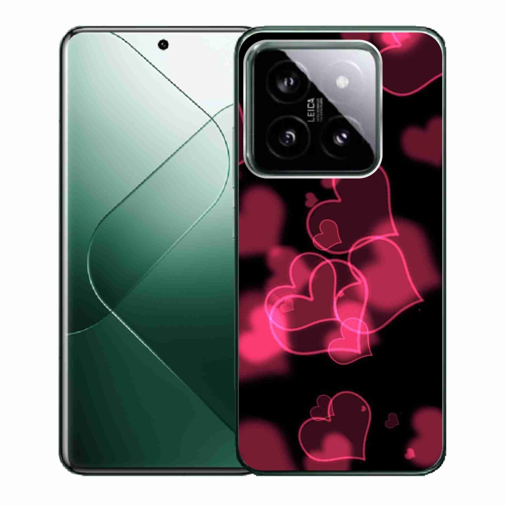 Gél borítás mmCase a Xiaomi 14-hez - piros szívek