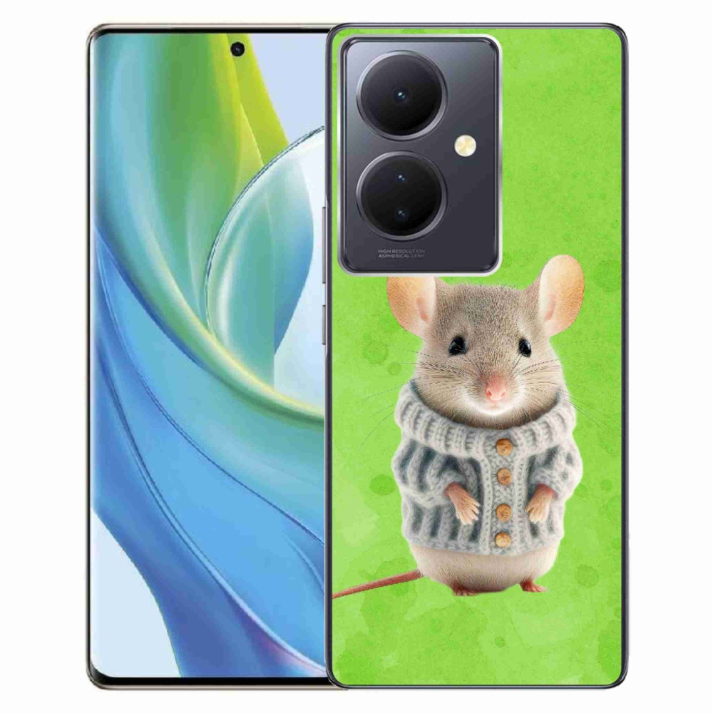 Gél borítás mmCase a Vivo V29 Lite 5G-hez - egér pulóverben