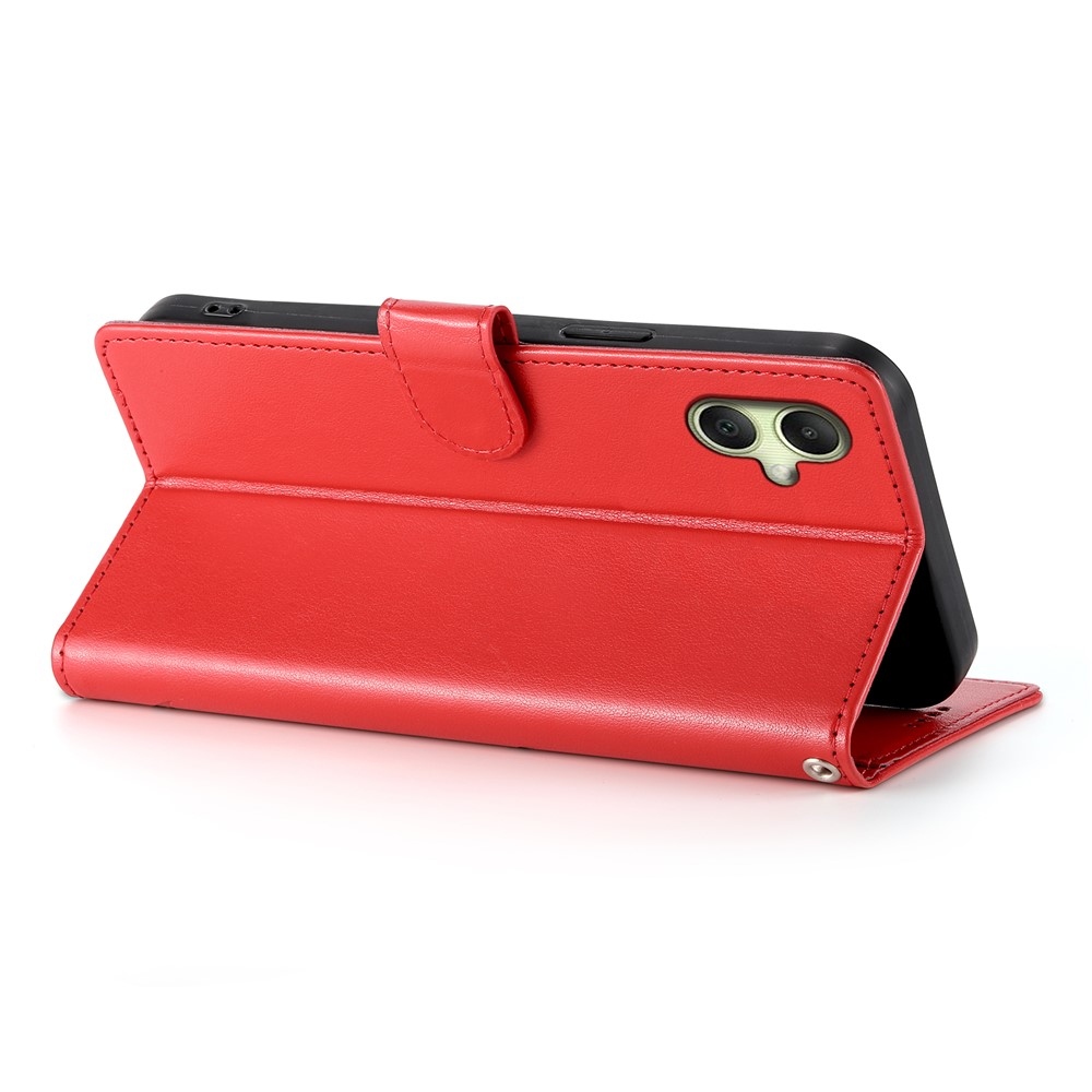 Virágos könyv tok Samsung Galaxy A07 4G készülékhez - piros