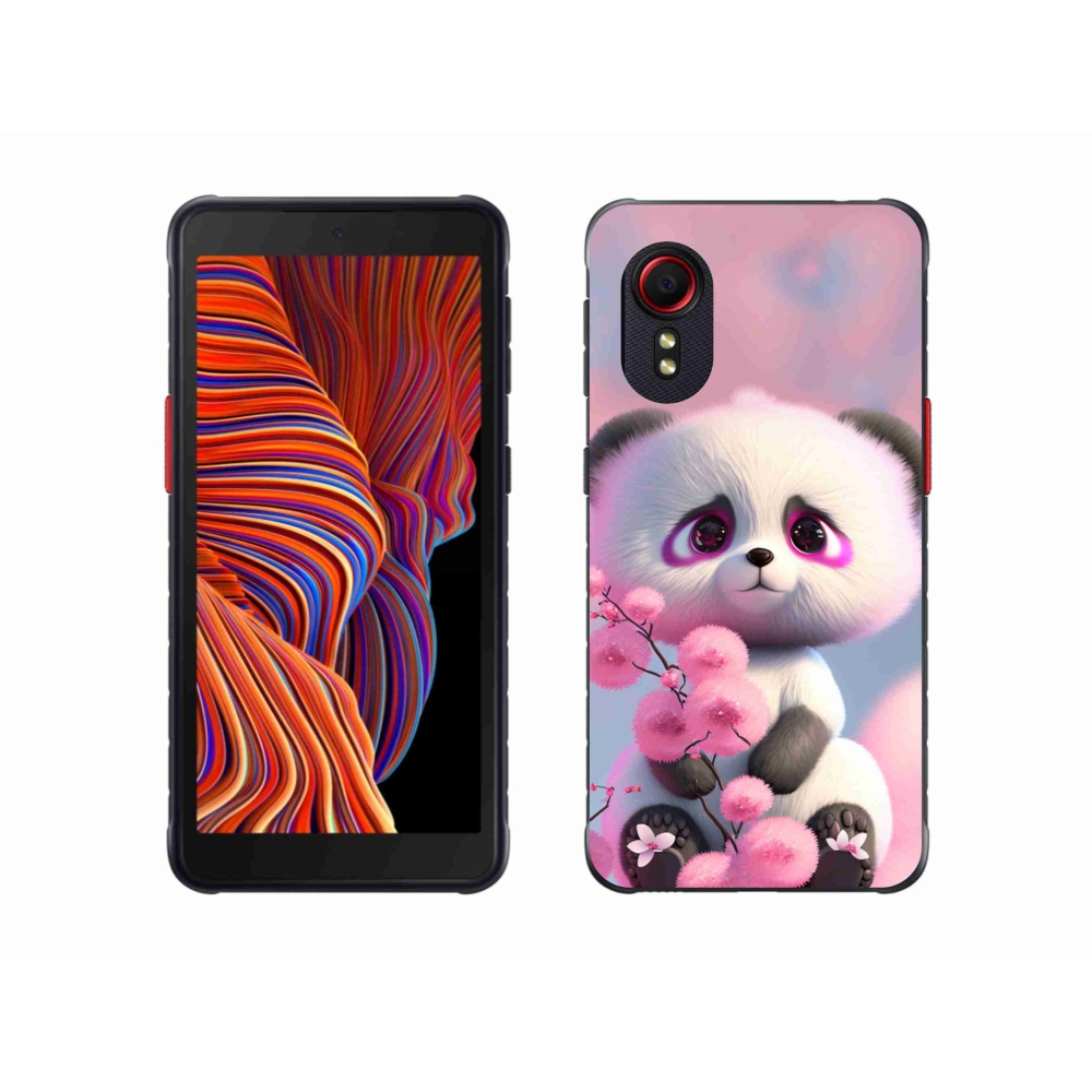 Gél borító mmCase Samsung Galaxy Xcover 5 - aranyos panda 1