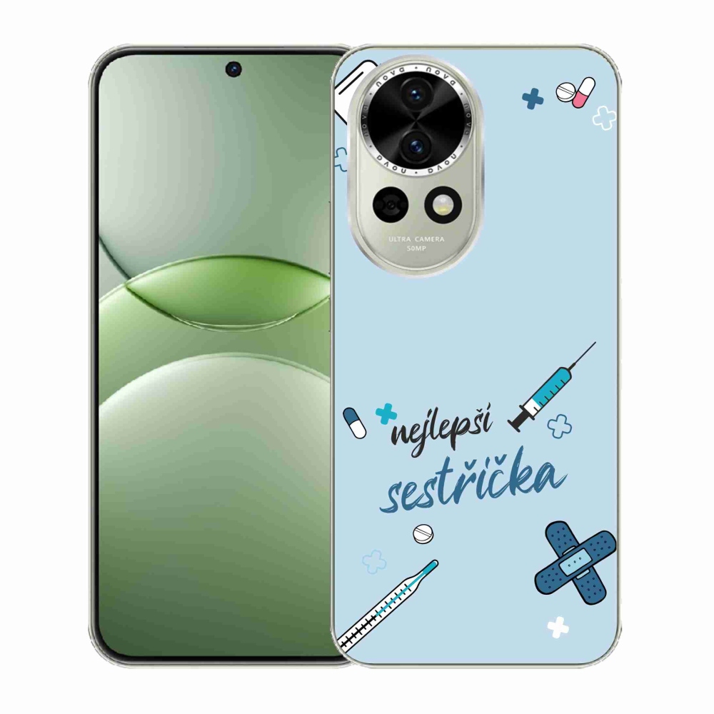 Gél borító mmCase a Huawei Nova 13 5G-n - a legjobb kishúg kék háttérrel