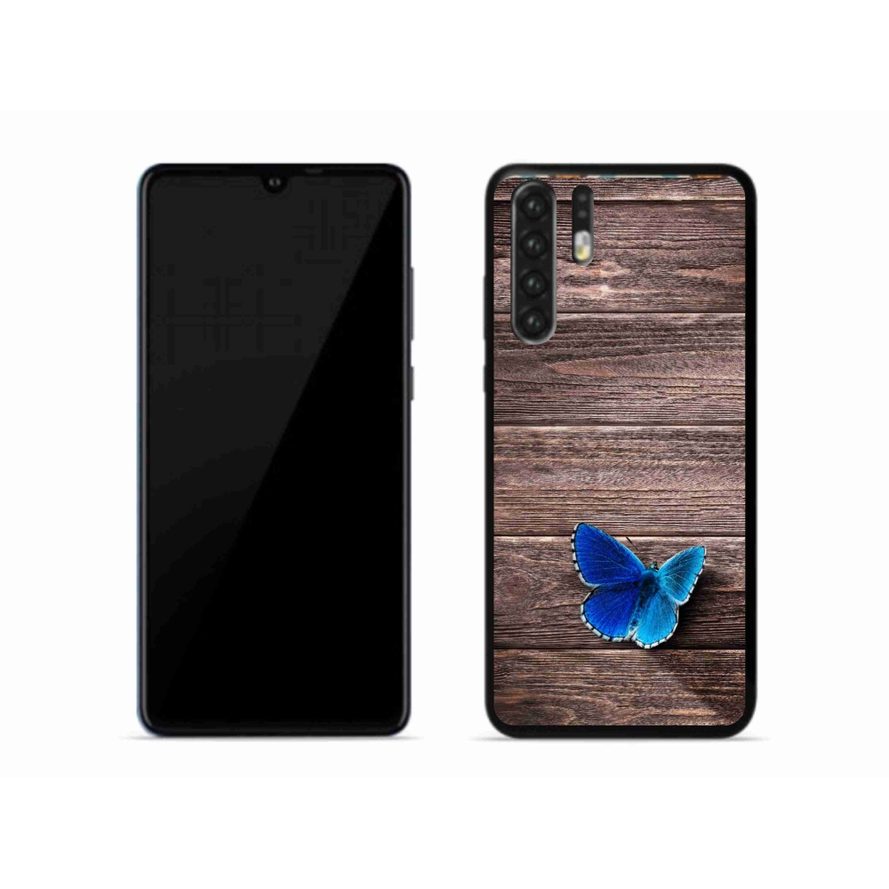 Zselés borítás mmCase a Huawei P30 Pro készülékhez - kék pillangó 1