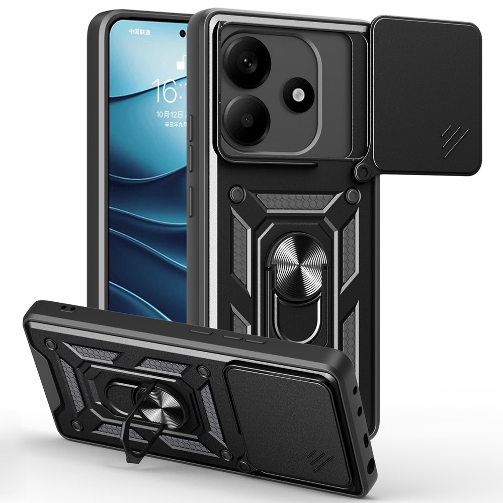 Tartós csúszásbiztos borító Xiaomi Redmi Note 14 5G - fekete