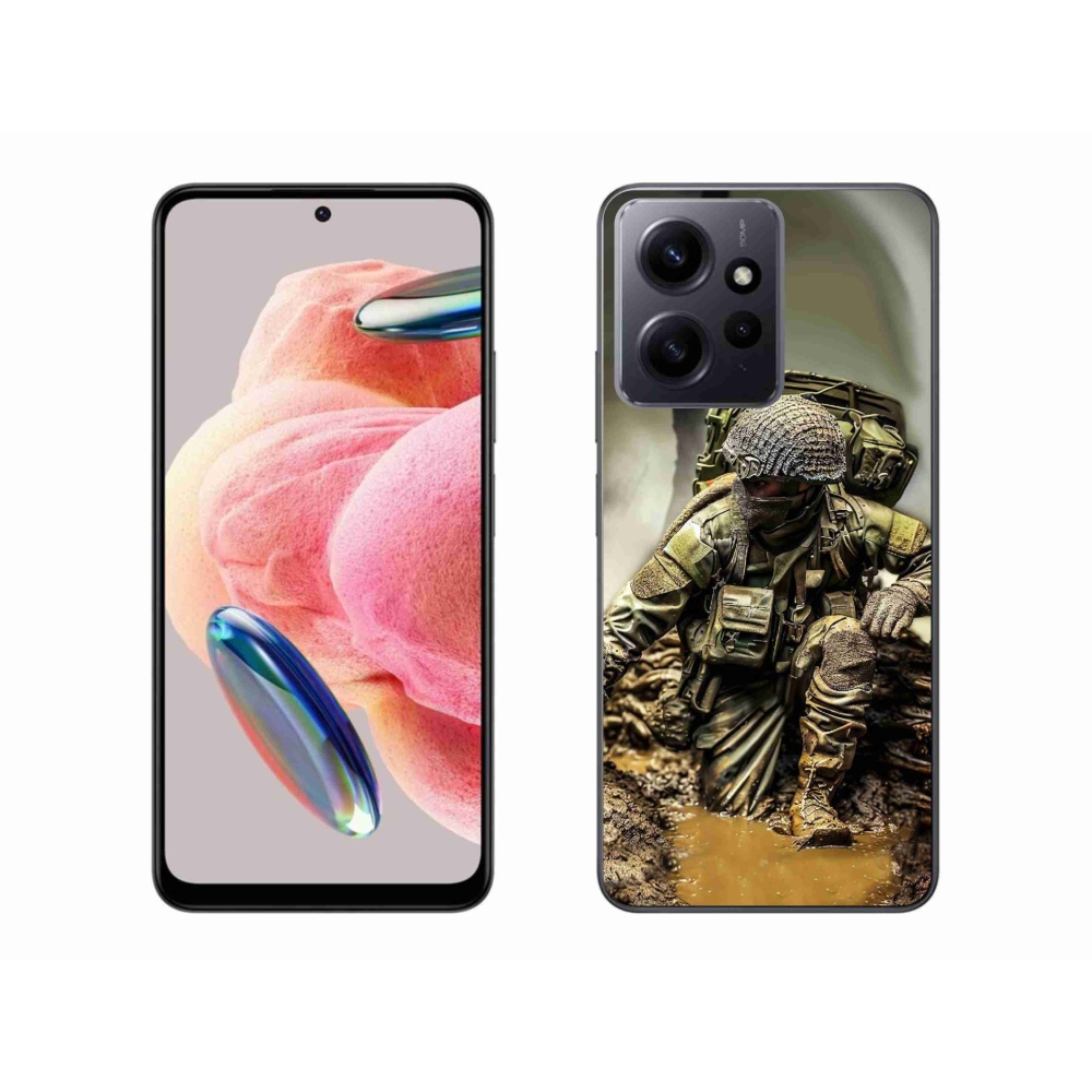 Gél borítás mmCase a Xiaomi Redmi Note 12 4G - katonás