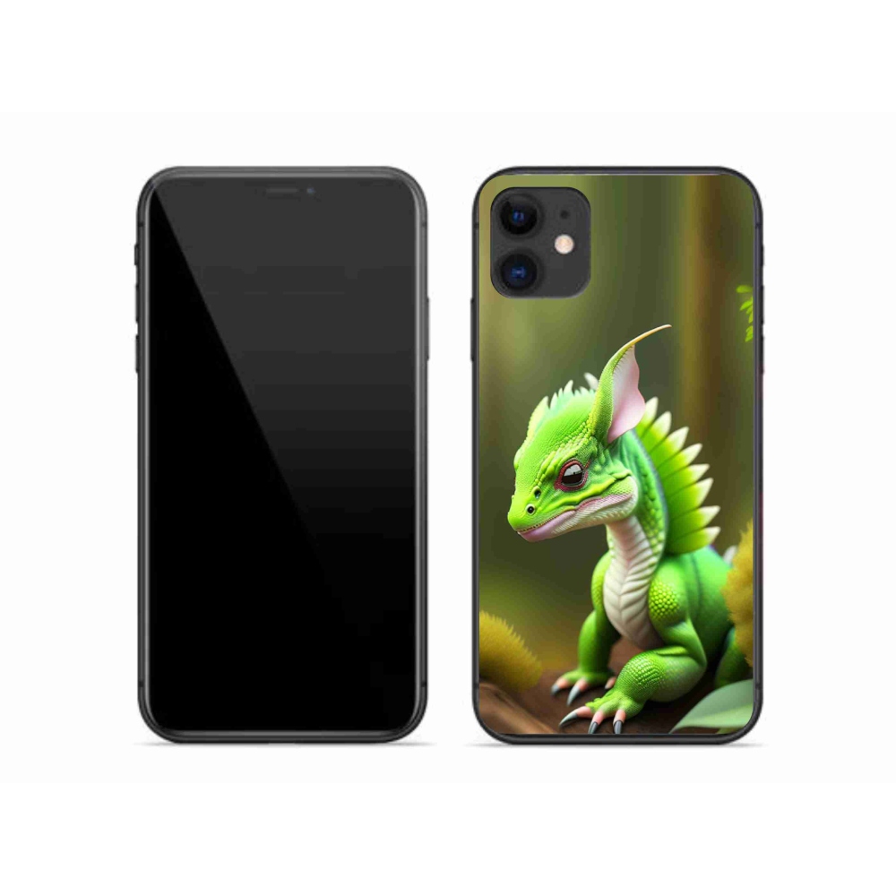 Zselés borítás mmCase iPhone 11 készülékhez - zöld sárkány