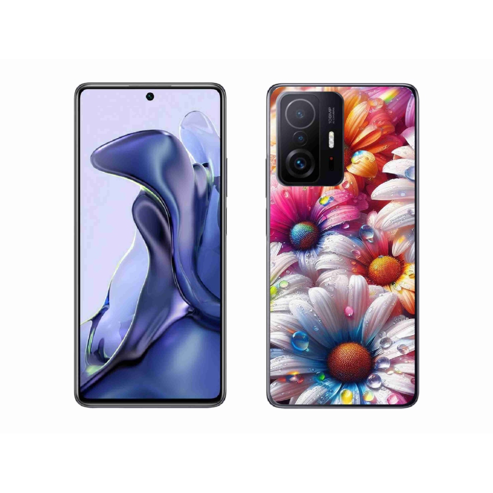 Gél borító mmCase a Xiaomi 11T-hez - színes százszorszépek