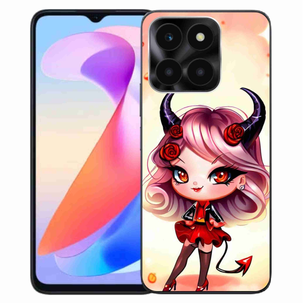 Zselés borítás mmCase a Honor X6a számára - rajzfilm ördög