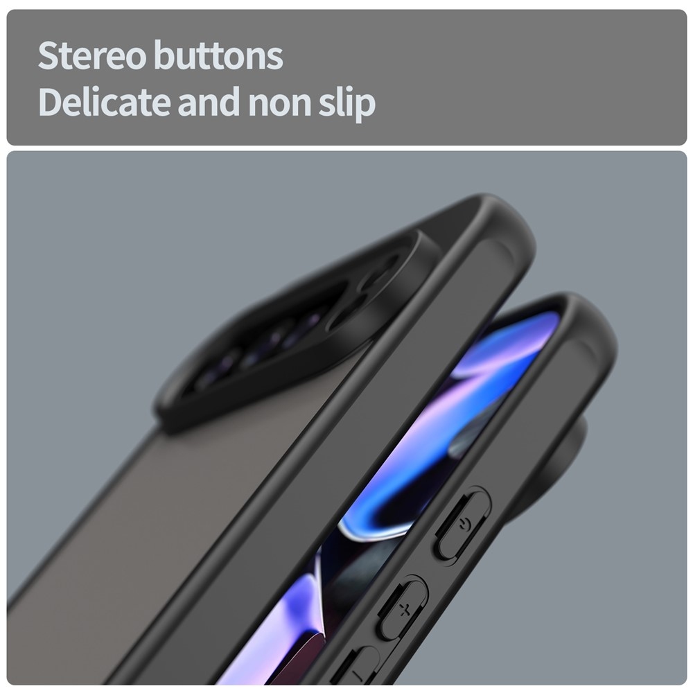 Zselés tok kemény hátlappal a Google Pixel 10 Pro XL számára - fekete