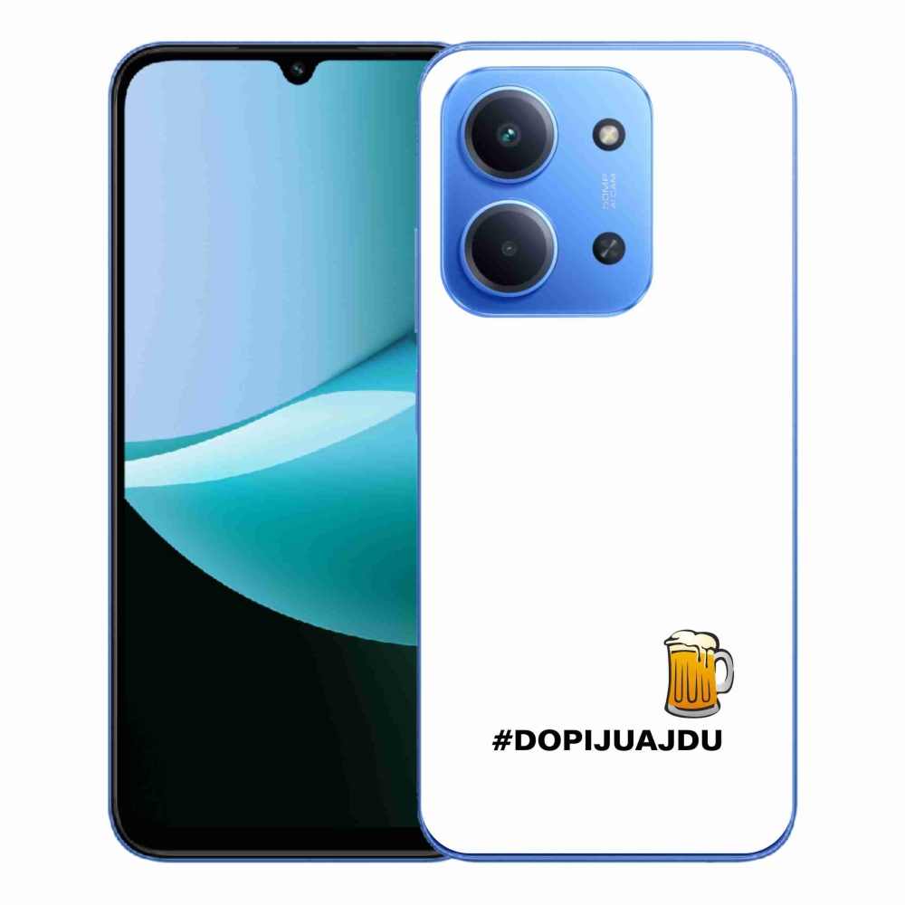 Gél borítás mmCase a Xiaomi Redmi 15C 4G/5G (173mm) - sör motívum 1 fehér háttérrel