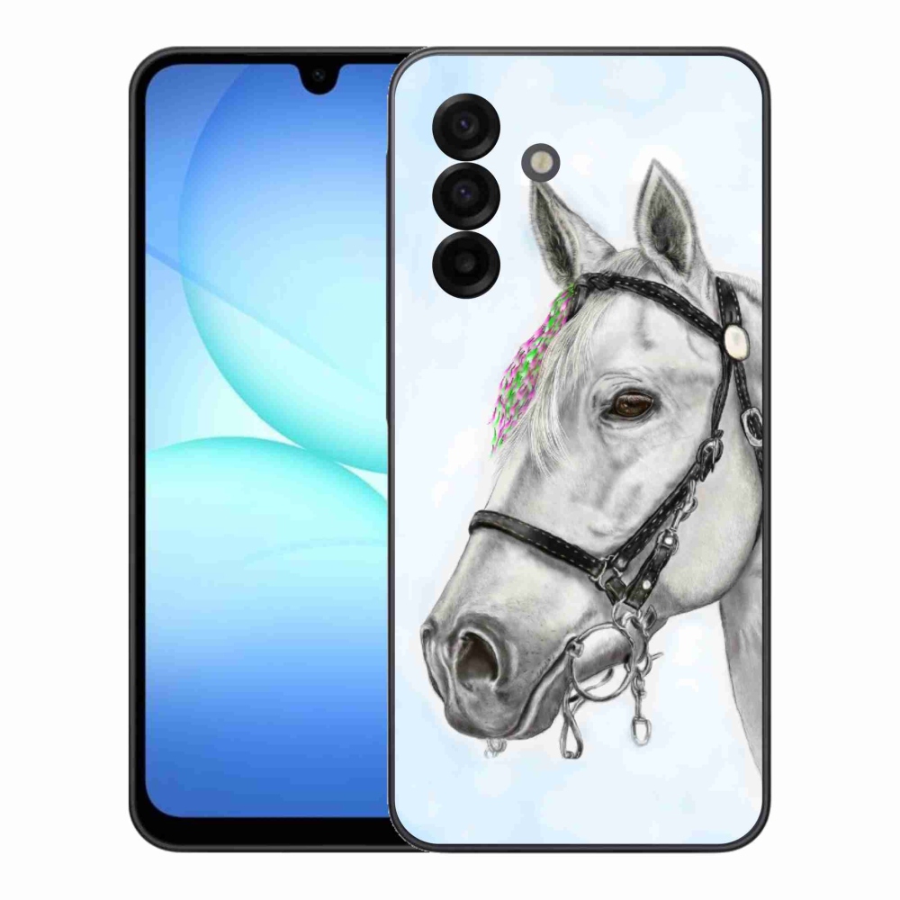 Zselés borítás mmCase Samsung Galaxy A17 4G/5G - fehér ló 1