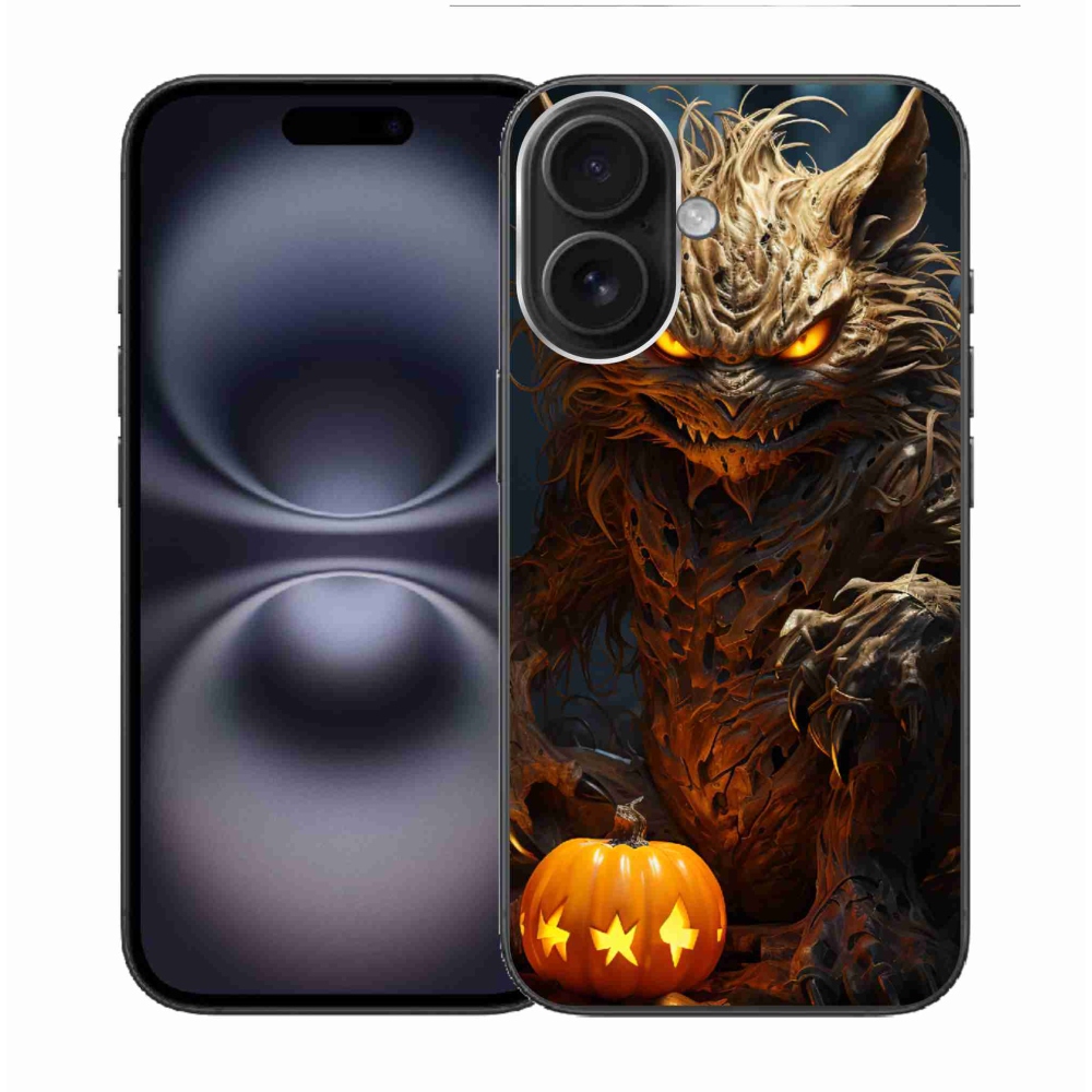 Gél borítás mmCase iPhone 16 készülékhez - Halloween szörnyeteg