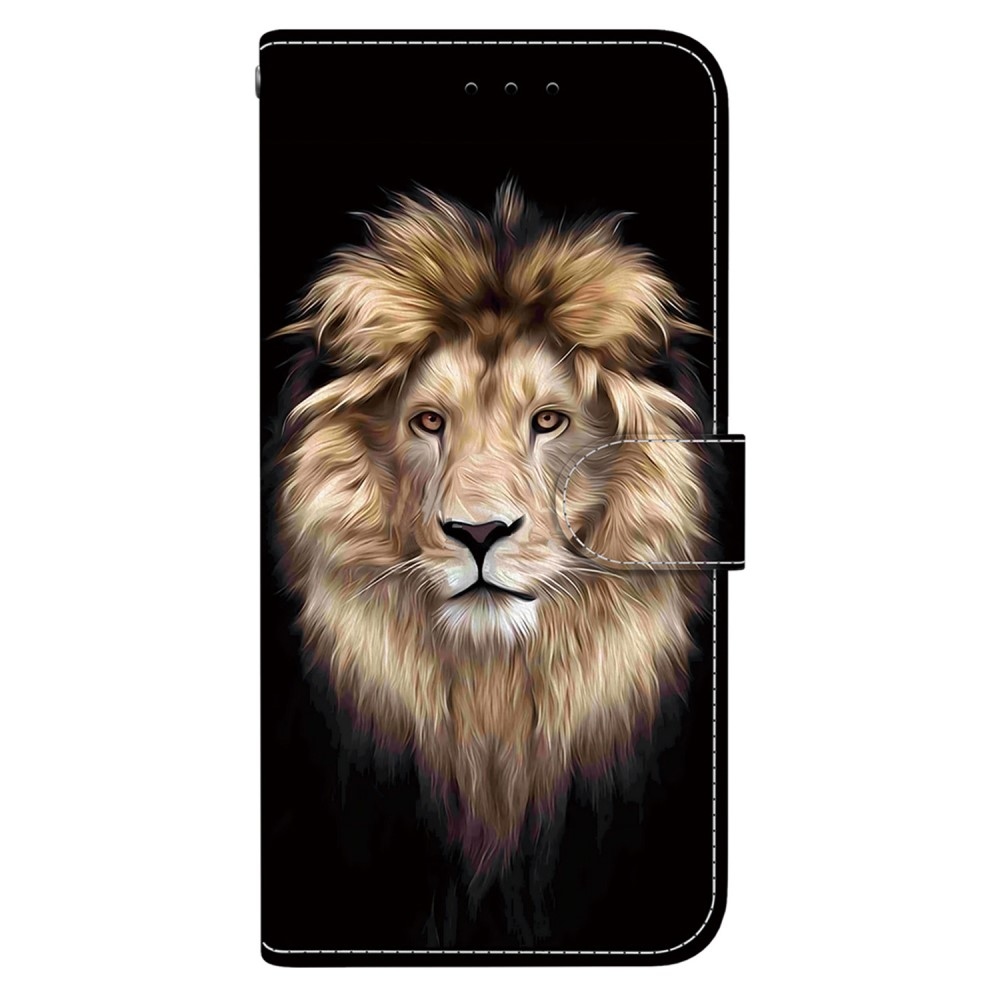 Sokoldalú könyves tok Samsung Galaxy A36 5G/A56 5G - oroszlán