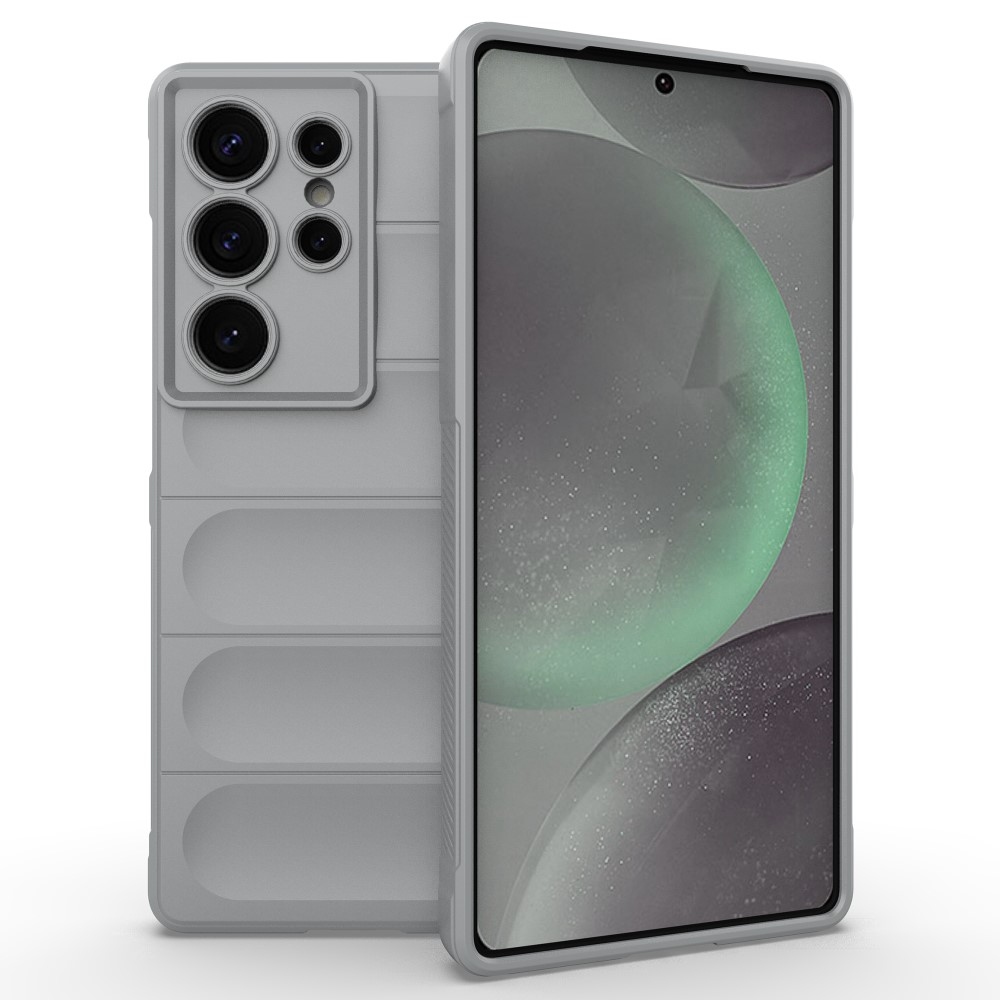 Rugg tartós zselés tok Samsung Galaxy S25 Ultra készülékhez - világosszürke