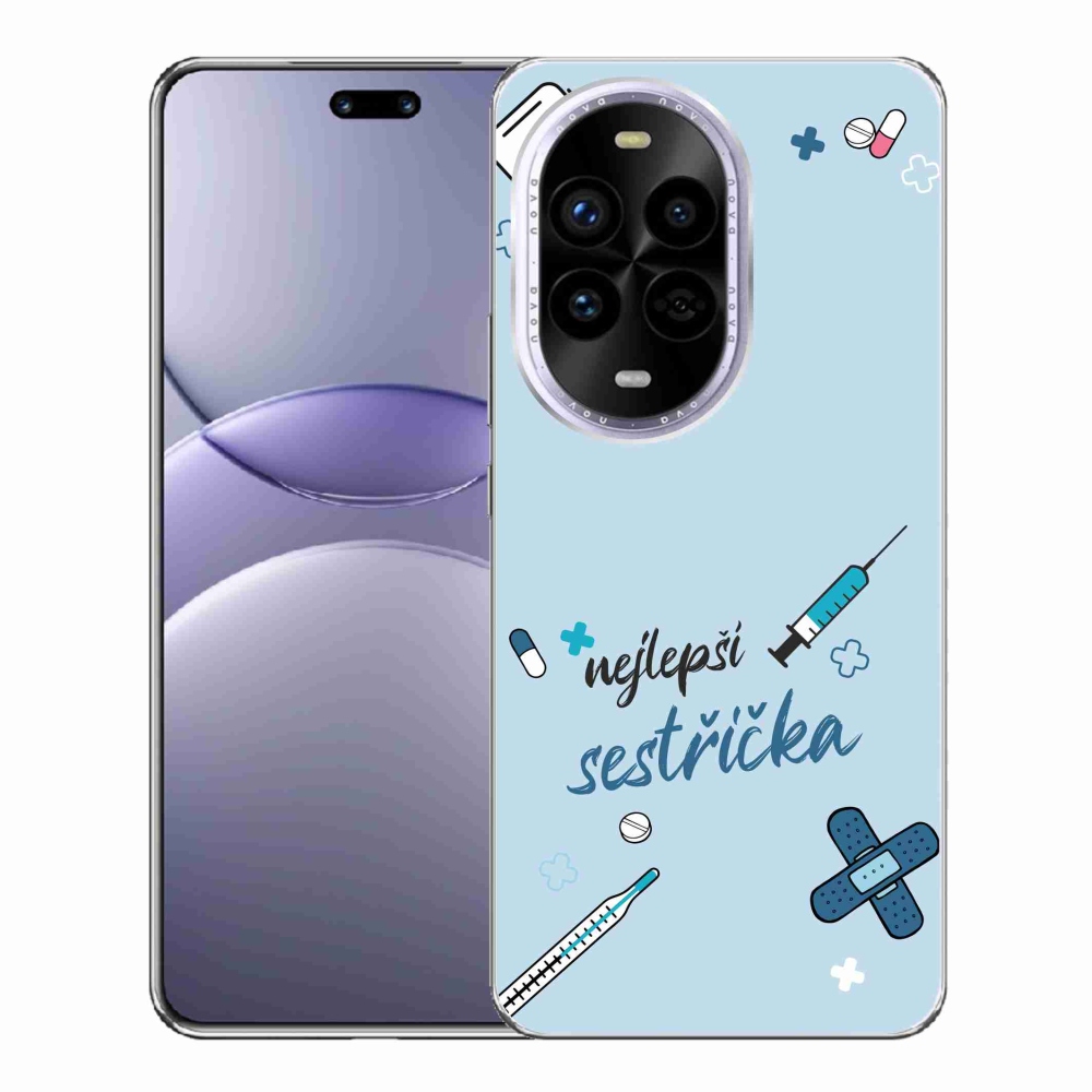Gél borító mmCase a Huawei Nova 13 Pro 5G-n - a legjobb kishúg kék háttérrel