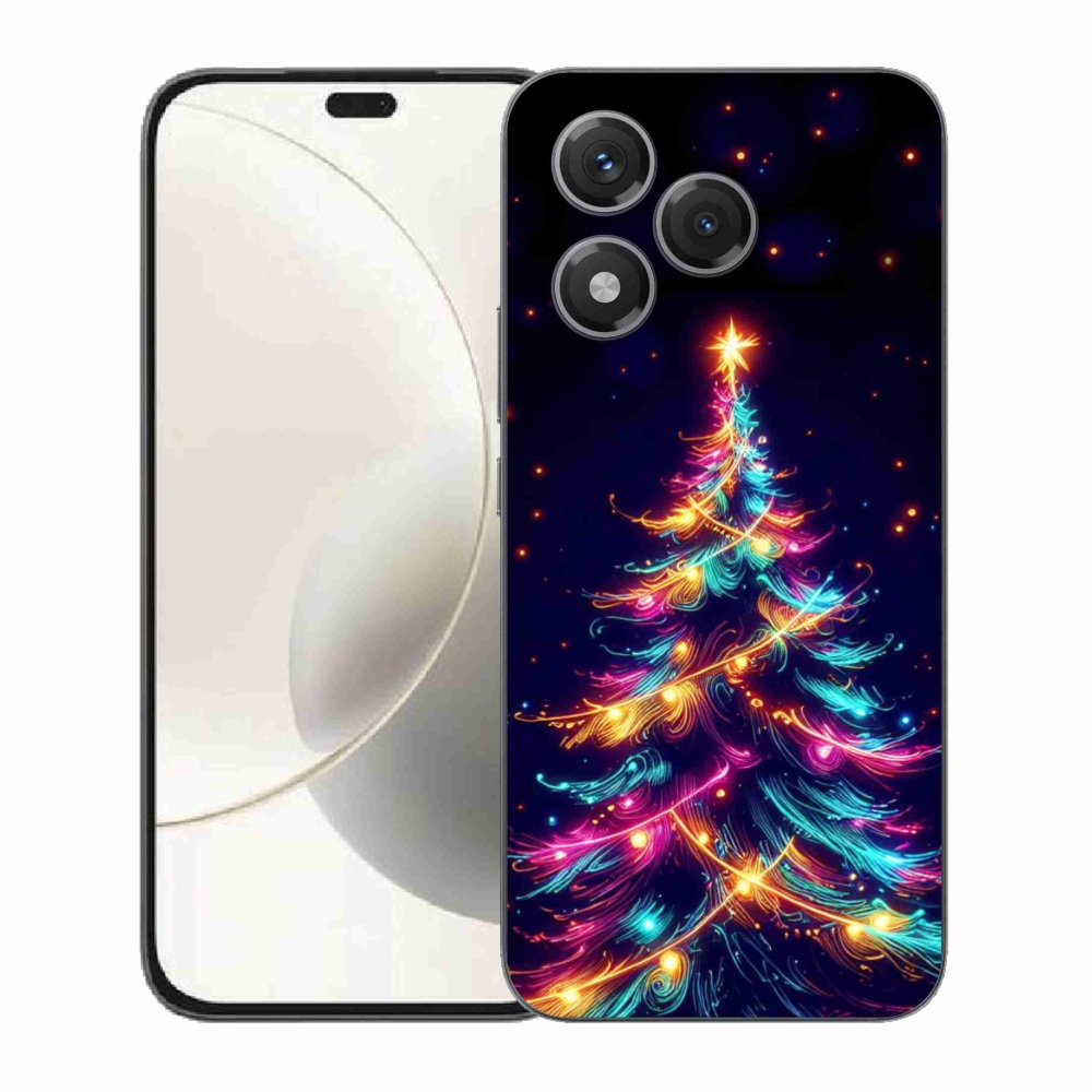 Gél borítás mmCase a Honor 400 Lite-hoz - neon karácsonyfa
