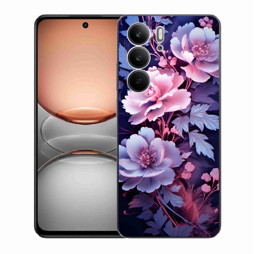 Zselés borító mmCase a Realme C75 készülékhez - virágok 11