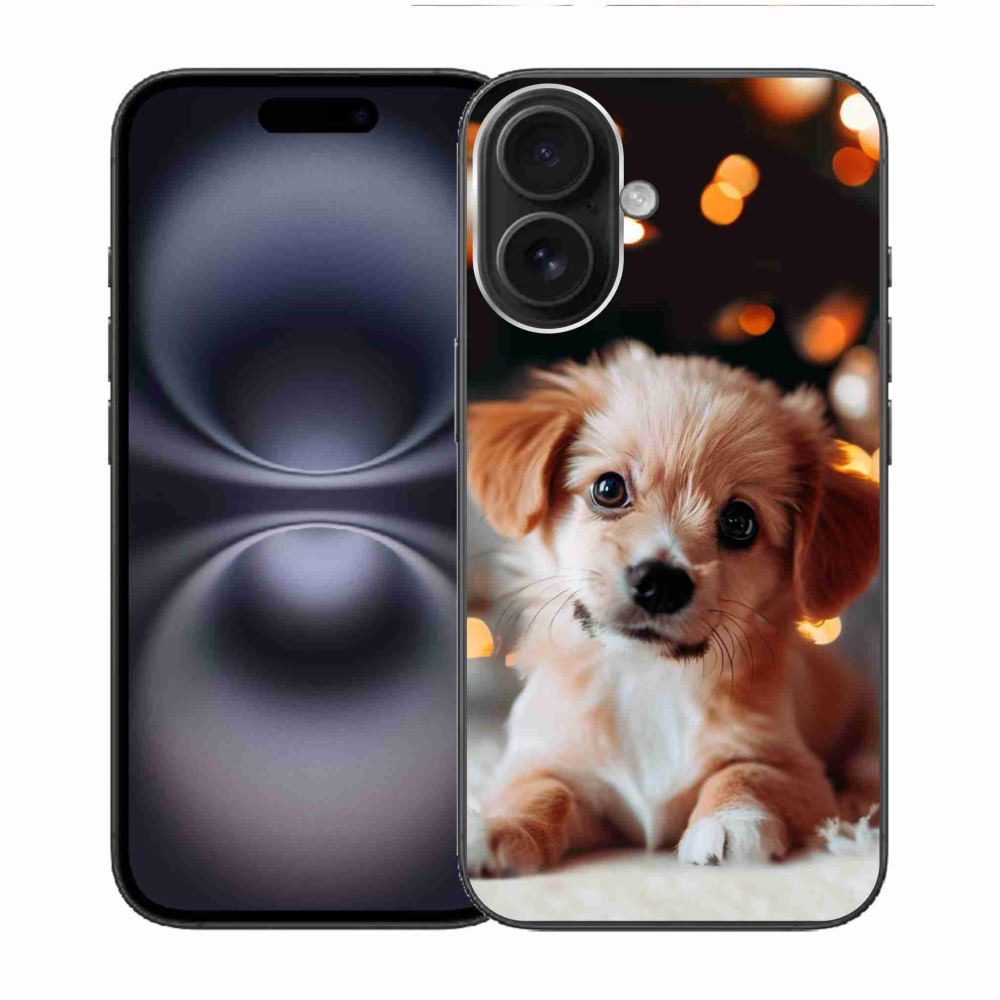 Zselés borítás mmCase iPhone 16 készülékhez - kölyökkutyakék