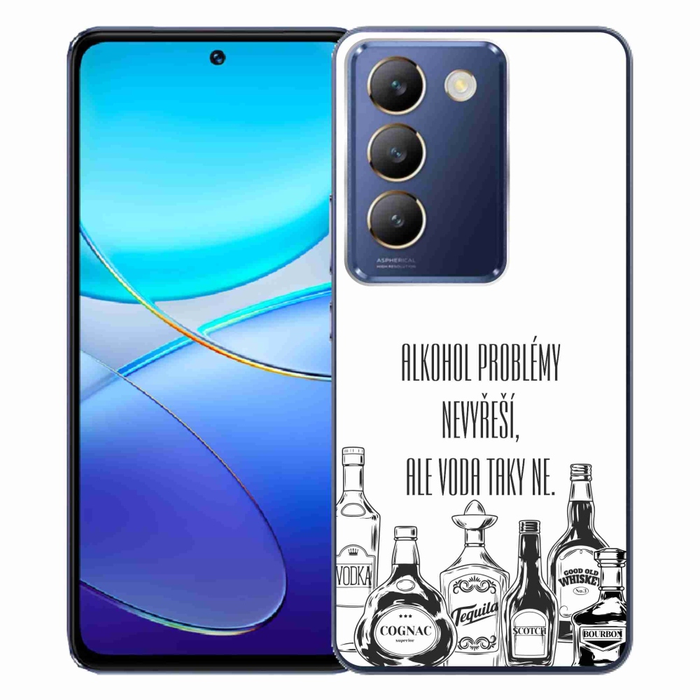 Gél borító mmCase Vivo V40 SE 4G/5G - vicces szöveg fehér háttérrel