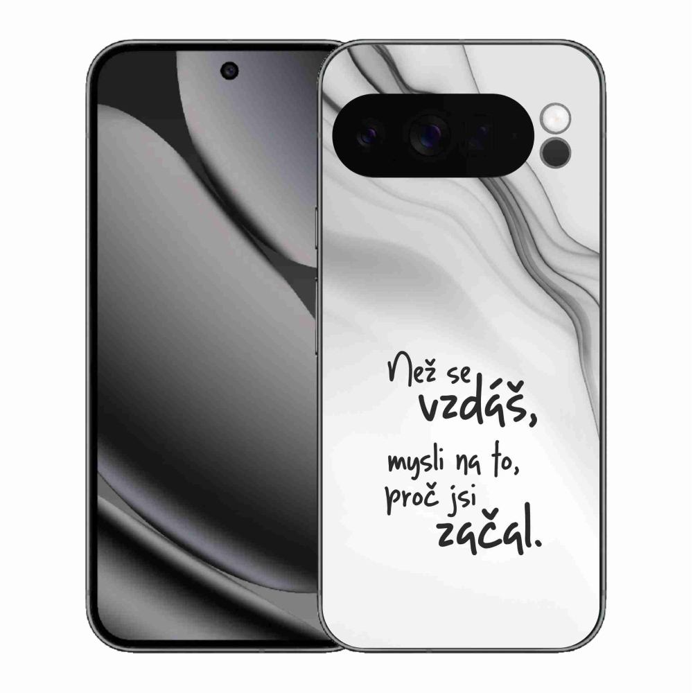 Gél borítás mmCase a Google Pixel 10 Pro XL számára - Idézet 2 fehér háttér