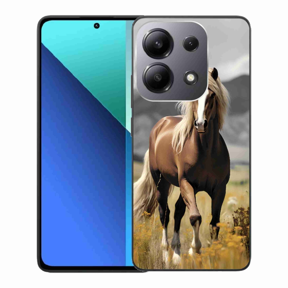 Gél borítás mmCase a Xiaomi Redmi Note 13-hoz - barna ló 1