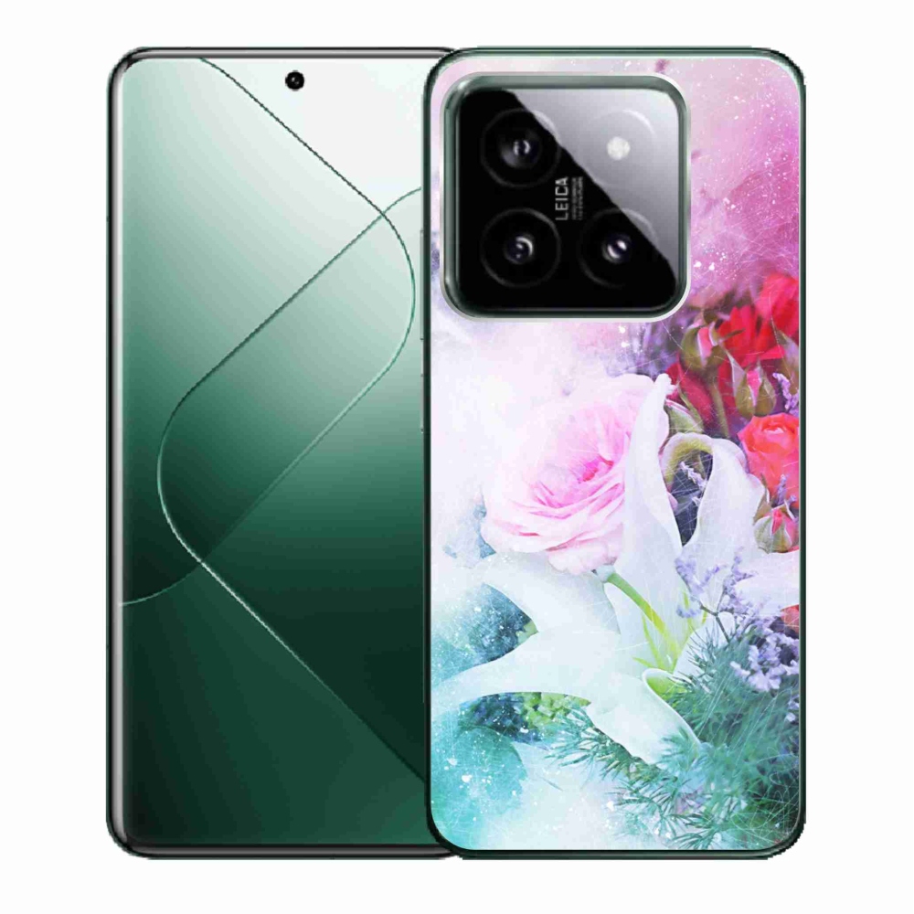 Gél borítás mmCase a Xiaomi 14 - virágok 4