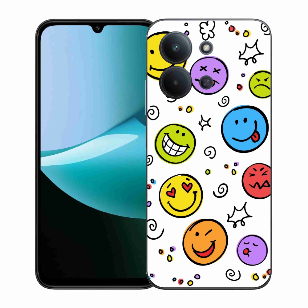 Gél borítás mmCase a Xiaomi Redmi 15C 4G (171mm)/Poco C85 4G (171mm) számára - smiley-k