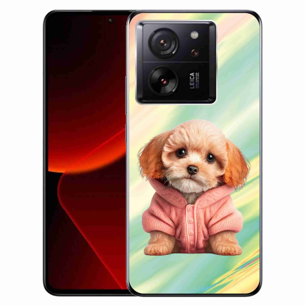 Gél borítás mmCase a Xiaomi 13T/13T Pro számára - pulóveres kiskutya
