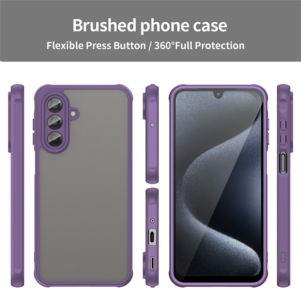 Zselés tok kemény hátlappal Samsung Galaxy A17 4G/5G - lila