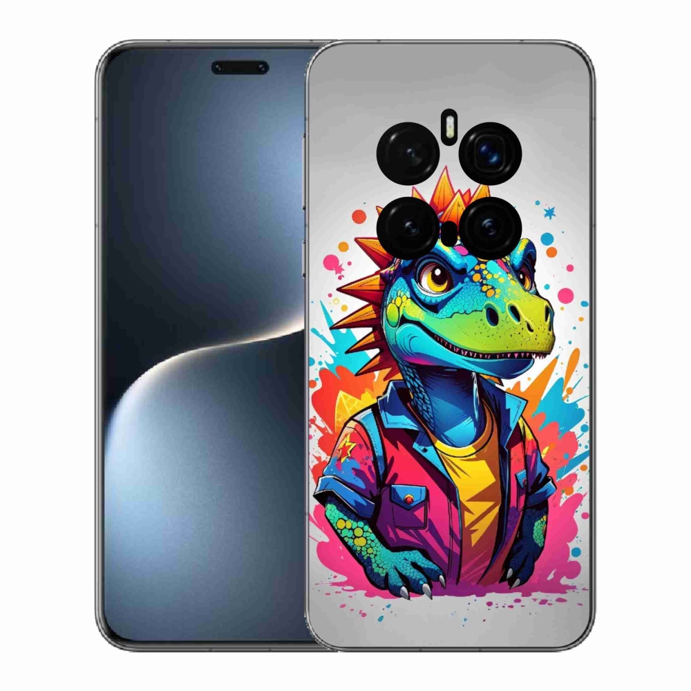 Zselés borítás mmCase a Honor Magic 7 Pro 5G készülékhez - színes dinoszaurusz